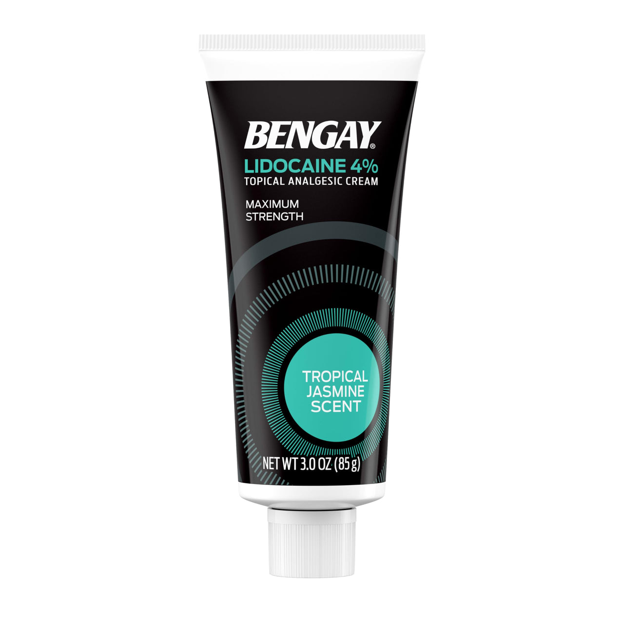 Bengay Lidocaine Pain Relief Cream, Maximum Strength OTC, Non-Greasy Topical Analgesic with 4% Lidocaine to Desensitize Nerves, Numbing Cream with a Soothing Jasmine Scent, 3 oz
