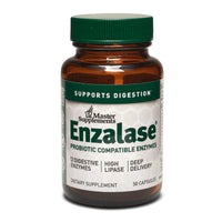 Thumbnail for Master Supplements Enzalase - 50 Capsules - Probiotic Compatible Enzymes - Provides Digestive Boost + Gas & Bloating Relief - Gluten Free - 50 Servings