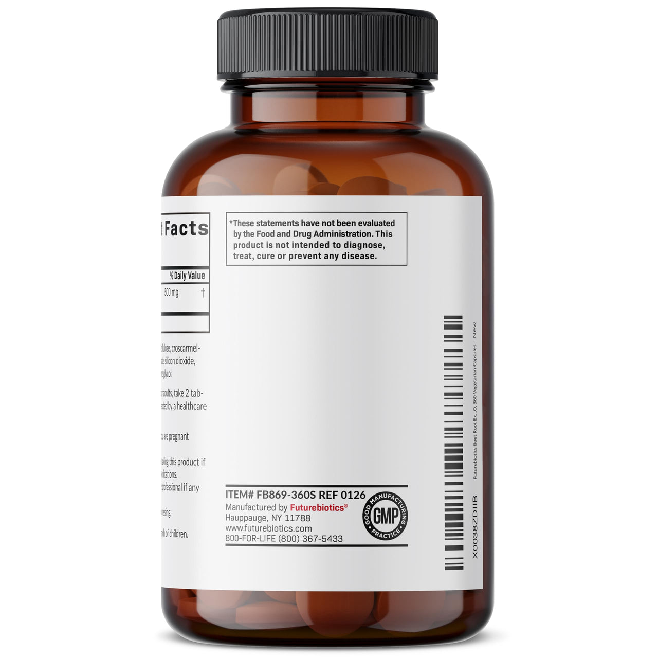 Futurebiotics Beet Root Extra Strength, Non-GMO, 360 Vegetarian Tablets