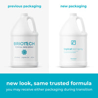Thumbnail for BRIOTECH Topical Skin Spray, Hypochlorous Acid Spray for Body & Face, Eyelid Cleanser, HOCl Facial Mist, Support Against Irritation, Calm Redness, Soothe Foot & Scalp, 1 Gallon Refill (4 Pack)