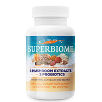 Thumbnail for Eidon Ionic Minerals SuperBiome, Mushroom Extract Supplement, Mushroom Complex Capsules with Reishi, Chaga, Lions Mane, Cordyceps, Turkey Tail, 30 Servings