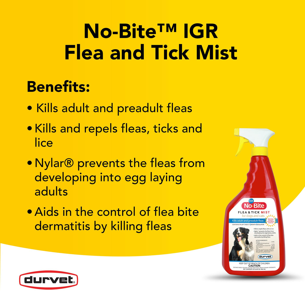 Durvet No-Bite IGR Mist, Quart