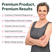 Thumbnail for Organics Ocean Pure Magnesium Glycinate with Zinc - Maximum Strength Chelated Magnesium Supplement for Women and Men for Muscle Cramps and Sleep Support - 90 Capsule