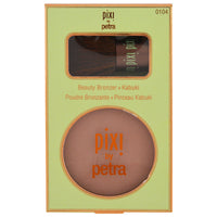 Thumbnail for Pixi Beauty Bronzer + Kabuki | Hydrating, Silky Bronzing Powder with Included Brush | Perfectly Pigmented & Long-Wearing Bronzer | For Natural Warmth & Luminosity | Subtly Suntouched | 0.4 oz/10.2 g