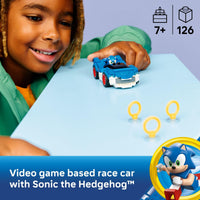 Thumbnail for LEGO Sonic The Hedgehog Sonic: Speedster Lightning Race Car Toy for Boys & Girls - Toy Building Set W/Minifigure for Kids & Gamers, Ages 7+ - Gift Idea for Birthdays - 77117