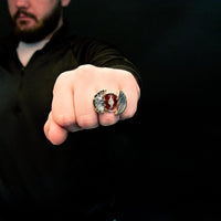 Thumbnail for SalesOne DC The Flash Movie Costume Ring Brass Prop Replica With Slide-Opening Function, Size 10 | Superhero Cosplay, Jewelry Accessories | Officially Licensed Collectible