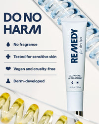 Thumbnail for Remedy for Dry Lips | All-In-One Lip Treatment | Hydrating and Healing Lip Balm Ointment with Ceramides, Peptides, and Dimethicone | Repairs Dry, Cracked Lips | By Dermatologist Dr. Shah