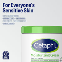 Thumbnail for Cetaphil Face & Body Moisturizer, Hydrating Moisturizing Cream for Dry to Very Dry, Sensitive Skin, NEW 20 oz, Fragrance Free, Non-Comedogenic, Non-Greasy (Packaging May Vary)