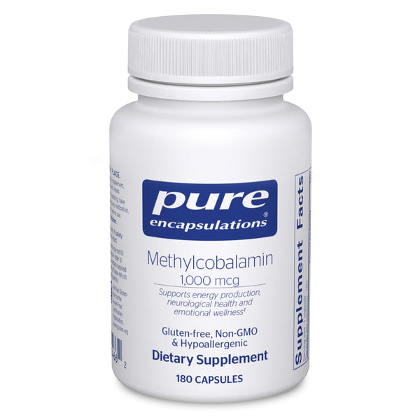 Pure Encapsulations Methylcobalamin 1,000 mcg - Vitamin B12 Supplement to Support Memory & Nerve Health* - Premium Vitamin B12 Capsules - 180 Capsules