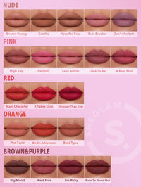 Thumbnail for SHEGLAM Dynamatte Boom Waterproof Matte Lipstick Long Lasting Transfer Proof Lip Stick - A Bold Plan