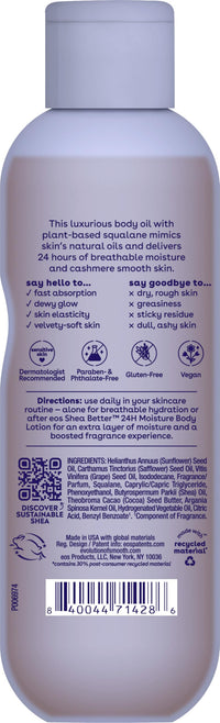 Thumbnail for eos Cashmere Oil, Vanilla, 24 Hour Moisture, Plant-Based Squalane to Soothe, Soften and Smooth Dry Skin, 6 fl oz