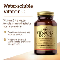 Thumbnail for Solgar Vitamin C 1000 mg, 90 Tablets - Antioxidant & Immune Support, Overall Health, Healthy Skin & Joints - Bioflavonoids Supplement - Non-GMO, Vegan, Gluten Free, Kosher - 90 Servings