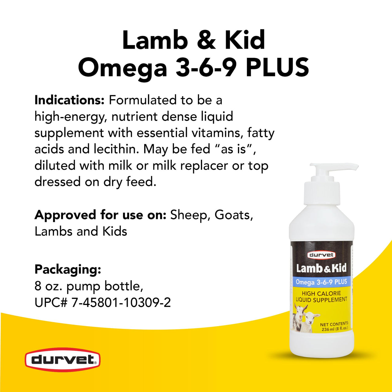 Lamb & Kid Omega 3-6-9 Plus - 8 Ounce