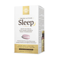 Thumbnail for Solgar Triple Action Sleep, 90 Tri-Layer Tablets - Time-Release Melatonin & L-Theanine Plus Herbal Blend - Helps You Relax - Non-GMO, Gluten Free - 90 Servings