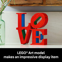 Thumbnail for LEGO Art Love Collectible Building Set - DIY Kit for Adults, Ages 18+ - Gifts for Birthdays - Home Decor to Display on Table - 31214