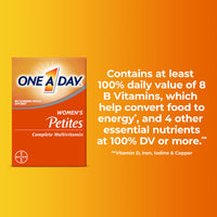 Thumbnail for One A Day Women’s Petites Multivitamin,Supplement with Vitamin A, C, D, E and Zinc for Immune Health Support, B Vitamins, Biotin, Folate (as folic acid) & more,Tablet, 160 count