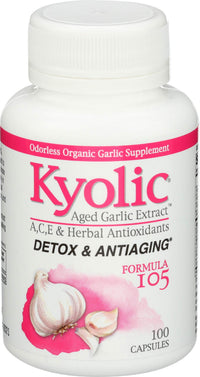 Thumbnail for Kyolic Formula 105 Garlic Extract w/VIT A and E Selenium 100 Capsules