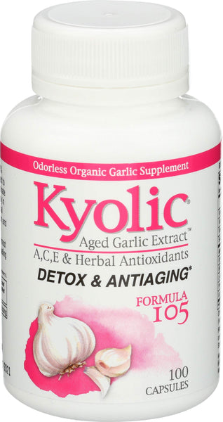 Kyolic Formula 105 Garlic Extract w/VIT A and E Selenium 100 Capsules