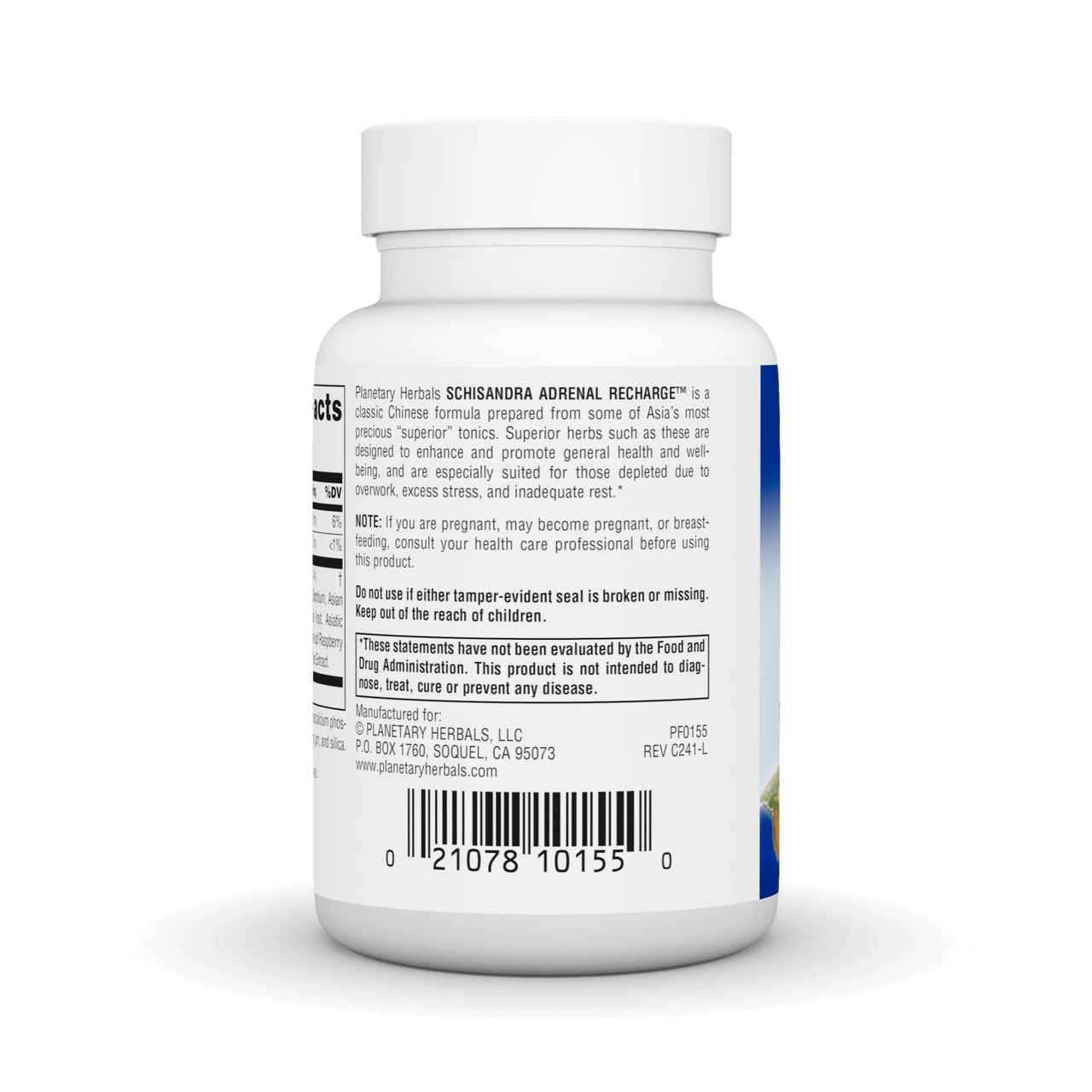 Planetary Herbals Schisandra Adrenal Complex 710mg with Yam Rhizome, Poria Sclerotium & More - 60 Tablets