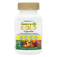 Thumbnail for NaturesPlus Source of Life GOLD Multivitamin - 90 Vegetarian Capsules - With Vitamins D3, B12, K2 & More Than 120 Whole Foods - Blood, Bone & Immune Support - Gluten Free - 10 Servings