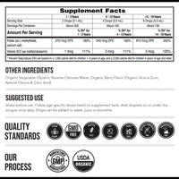 Thumbnail for Organic Kids L-Methylfolate + Methyl B12 Cofactor - MTHFR Sublingual Form - 5-MTHF, Superior Form of Folate - Adjustable Dosing for All Ages - Mood, Behavior, Cognition - Organic Berry Flavor, 1 Fl oz