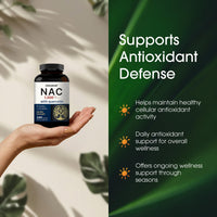 Thumbnail for NatureBell NAC 1,200mg with Quercetin - 240 Capsules - N-Acetyl Cysteine - Antioxidant Supplement for Cellular Health - Supports Liver, Lung & Immune Function*