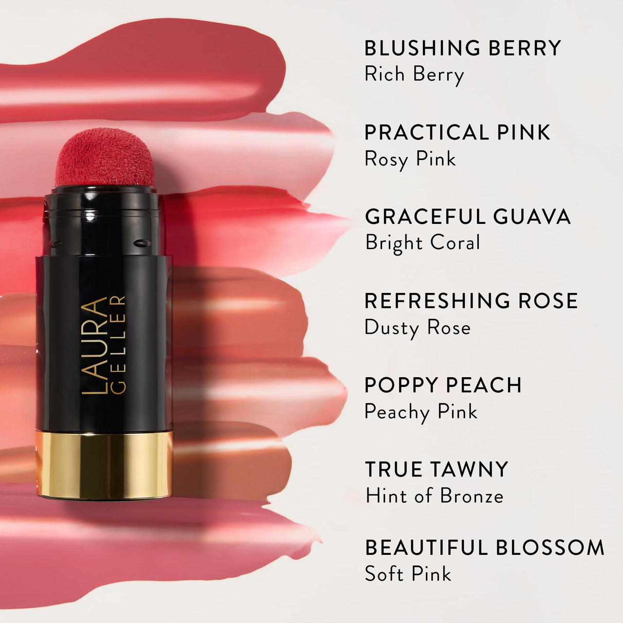LAURA GELLER NEW YORK Serum Blush Tint, Lightweight Liquid Blush for Cheeks, Weightless Watercolor Sheer Finish, True Tawny