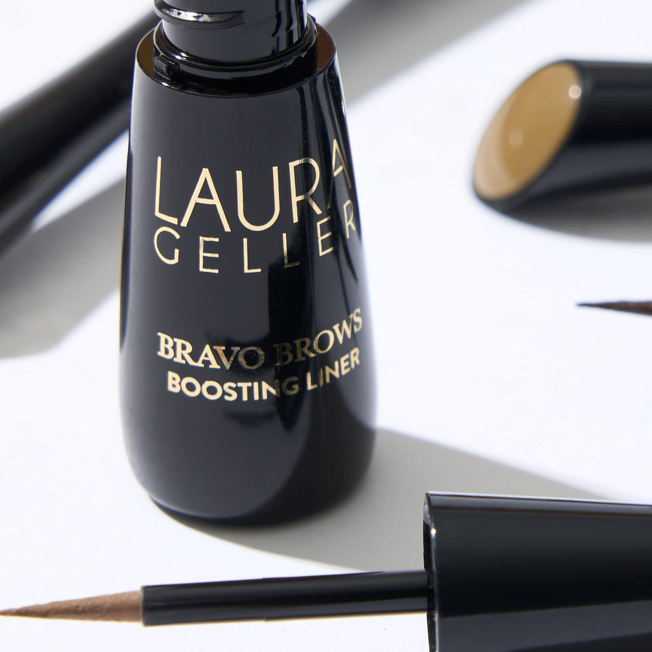 LAURA GELLER NEW YORK Bravo Brows Boosting Liner, Dark Brown