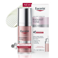 Thumbnail for Eucerin Radiant Tone Dual Serum Dark Spot Corrector, Dark Spot Serum with Thiamidol and Hyaluronic Acid, Helps Visibly Reduce the Look of Persistent Dark Spots, 1 Fl Oz Bottle