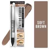 Thumbnail for Maybelline TattooStudio Brow Lift Stick Makeup with Tinted Wax Conditioning Complex, Soft Brown, 1 Count