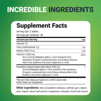 Thumbnail for Dr. Berg Chewable Vitamin C Complex - Made with Organic, Non-GMO Berries - 60 Delicious Wafers