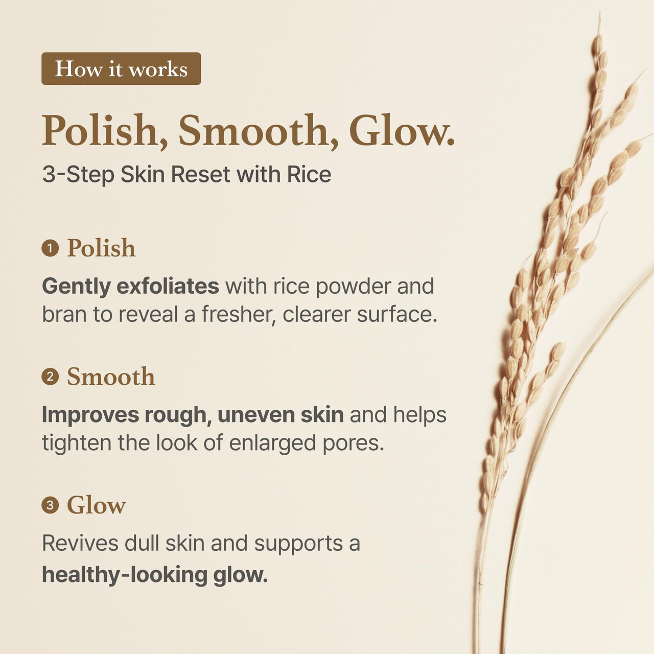 I'm from Rice Mask 3.88 Oz, Gentle Exfoliating Wash Off Facial Mask for Dull, Rough Skin, Pore Clearing, Remove Dead Skin Cells, Uneven Skin Tone, Smooth Skin, Moiustirinzg, Radiant