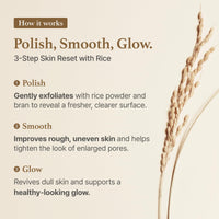 Thumbnail for I'm from Rice Mask 3.88 Oz, Gentle Exfoliating Wash Off Facial Mask for Dull, Rough Skin, Pore Clearing, Remove Dead Skin Cells, Uneven Skin Tone, Smooth Skin, Moiustirinzg, Radiant