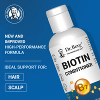 Thumbnail for Dr. Berg Biotin Conditioner for Men & Women (Improved High-Performance Formula) - Independently Tested & Certified Paraben- Sulfate- & Silicone-Free - Infused w/Biotin, Argan & Botanicals - 8 Fl oz