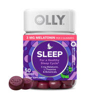 Thumbnail for OLLY Restful Sleep Gummy Supplement with Melatonin & L-Theanine Chamomile, Blackberry Zen, 50 Gummies (25 Day Supply) Supports a Healthy Sleep Cycle* (Packaging May Vary)