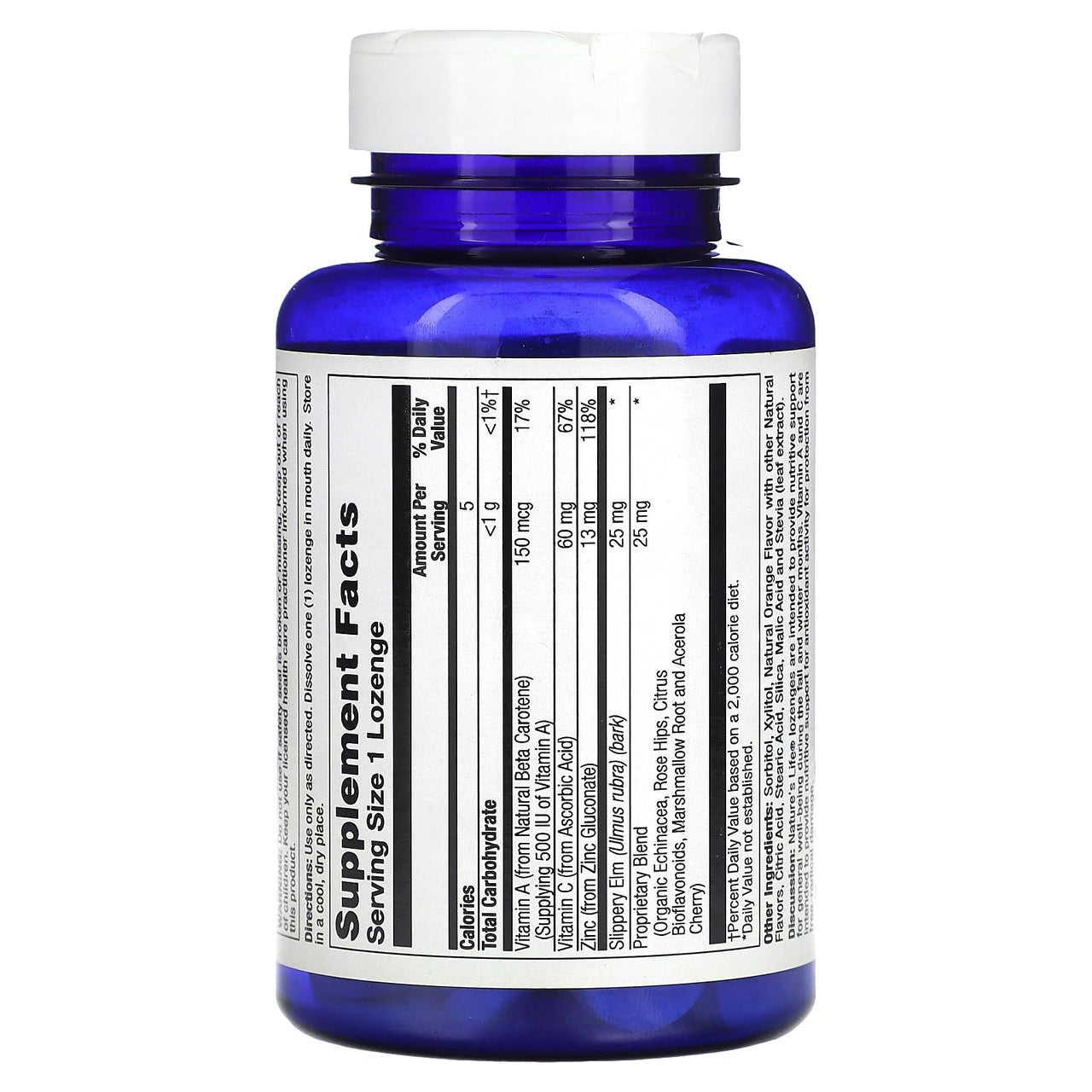 Nature's Life Zinc Lozenges | 50 ct