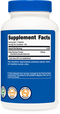 Thumbnail for Nutricost Baikal Skullcap 500mg, 120 Vegetarian Capsules - Non-GMO, Gluten Free