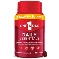 Thumbnail for One A Day Daily Essentials, Multivitamin for Women & Men, Supports Healthy Brain and Muscle Function and Immune Health, Adult Multivitamin with Vitamin D, E and Vitamin B12, 150 Count