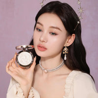Thumbnail for Flower Knows Little Angel Embossed Highlighter - Moonlight White Highlighter Powder,Long-Lasting Moonlight Glow,Creamy White&Subtle Warm Shimmer,Velvet & Weightless Finish(L03 Chanting Anthem)