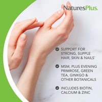 Thumbnail for Natures Plus Hair, Skin & Nails - 60 Vegan Tablets - Provides Strength and Elasticity to Hair Skin & Nails - Vegetarian, Gluten-Free - 30 Servings