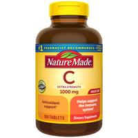 Thumbnail for Nature Made Vitamin C 1000 mg Extra Strength, Dietary Supplement for Immune Support, 300 Tablets, 300 Day Supply