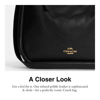 Thumbnail for COACH Jules Hobo Shoulder Bag, Black