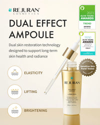 Thumbnail for REJURAN® Dual Effect Ampoule, DOT DUAL c-PDRN® - Salmon DNA Face Serum for Deep Rejuvenation, Wrinkle Care, Firming, Skin Elasticity with Visible Anti-Aging Results. Korean Skincare (1.01 fl oz)