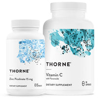 Thumbnail for THORNE - Immune Support Bundle: Zinc Picolinate and Vitamin C Capsules - 60 Servings
