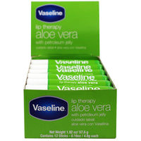 Thumbnail for Vaseline Lip w/o Backer Card Aloe - 12 pack box