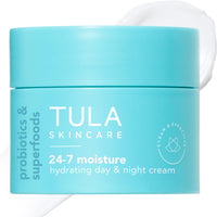 Thumbnail for TULA Skin Care 24-7 Moisture Hydrating Day and Night Cream - Travel-Size, Ultra Nourishing Moisturizer for Face, Improves, Soothes & Maintains Skin Balance, 0.5 oz.