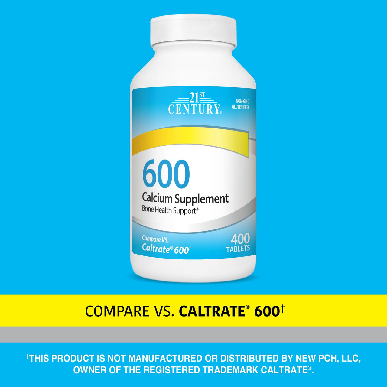 21st Century Calcium Supplement, 600 mg, 400 Count