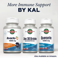 Thumbnail for KAL Zinc Orotate 30mg, Sustained Release, Chelated Zinc Tablets, Immune Support Supplement, Protein Synthesis, Metabolism, Energy Support, Vegan, Gluten Free, 60-Day Guarantee, 90 Servings, 90 Tablets