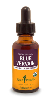 Thumbnail for Herb Pharm Certified Organic Vervain Liquid Extract, Blue, 1 Fl Oz