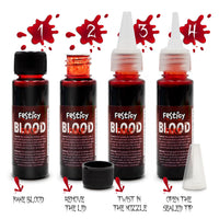 Thumbnail for Festicy Authentic Fake Blood 0.88 fl oz I Realistic Halloween Make up I For Vampire Costumes I Washable Fake Blood for Halloween & Carnival I Ideal for Zombie & Vampire Makeup Kit
